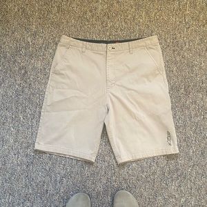 Khaki Astars carpenter shorts.